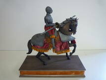 【6-5-9-8Aa】 鎧 西洋騎士 鎧馬 アンティーク 騎馬隊 1974年 インテリア 置物 ヴィンテージ_画像5