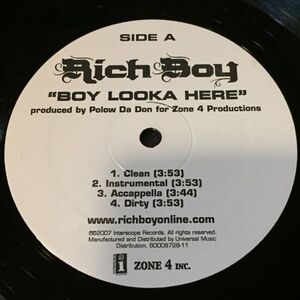 RICH BOY - BOY LOOKA HERE (PRO. POLOW DA DON), THROW SOME D'S (REMIX) (FT. ANDRE 3000, JIM JONES, NELLY, MURPHY LEE & THE GAME)