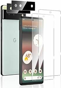 ohyes Google Pixel 6a 用 ガラスフィルム 2枚 + カメラフィルム2枚 【4枚セット】Pixel 6a フィ