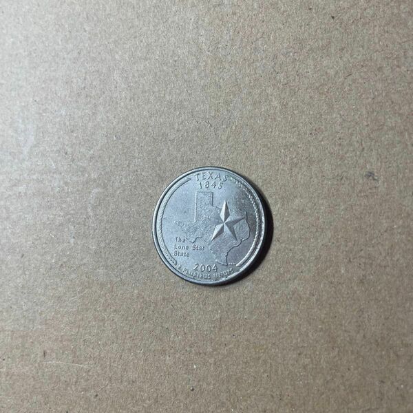 アメリカ硬貨　25セント　記念硬貨　テキサス州