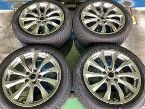 【中古+未使用】バルミナ 18x7.5J 5H 114.3 +42 4本 1台分 225/50R18 CHR エスティマ カローラクロス ヴェゼル CX-30 MAZDA6 MPV MX-30 等