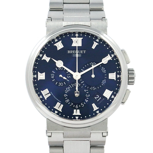  Breguet (BREGUET) marine chronograph 5527TI/Y1/TW0 titanium self-winding watch men's wristwatch used 