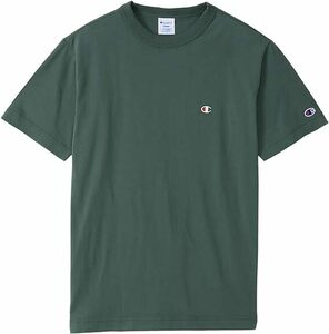 [チャンピオン] Tシャツ 半袖 綿100% 定番 ワンポイントロゴ刺繍 ショートスリーブTシャツ ベーシック C3-P300 メンズ ミッドグリーン 3L