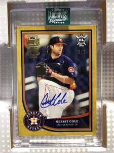 限定1枚　直筆サイン　ゲリットコール　Gerrit Alan Cole ニューヨークヤンキース　TOPPS 2024 ARCHIVES signature 1/1 1of1