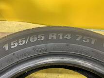 155/65R14 75T 　KUMHO クムホ　ECOWING ES31 2本 No2891　Q2　_画像9