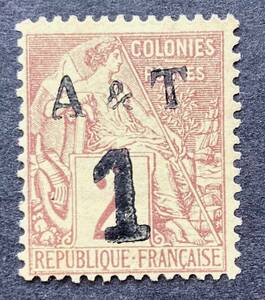 [ France . Anna n& ton gold ]1888 year .... hour A&T..<1 on 2c> unused beautiful goods * however, glue ..