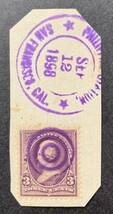 【アメリカ領フィリピン】1898年 米西戦争アメリカ軍によるフィリピンでの最初の軍事郵便局日付印オンピース （米切手の無加刷使用期）_画像2