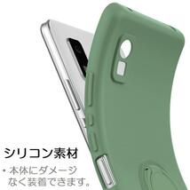 Aquos Wish 第１/2世代用 硬質シリコン ソフト リング付き 保護ケース 衝撃吸収 落下防止 スタンド ピンク_画像9