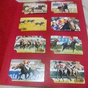 [ weekly 100 name horse * L Condor pasa-] telephone card complete . unused 8 pieces set cardboard attaching limitation 1 point 