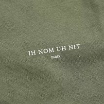 厳選 新着 新品 イン ノミネイト パリ ih nom uh nit Tシャツ 半袖 ワンポイント ストレンジャーシングス ロゴ オリーブ イタリア製 L 520_画像4