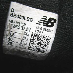 5054RNZ◎ニューバランス スニーカー BB480LBG 25.0cm ブラック◎中古の画像8