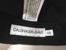 5133RNZ◎Calvin Klein JEANS カルバンクライン ロゴ刺繍 キャップ OS ブラック◎中古_画像7