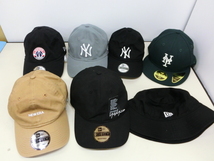 5169PSZ◎NEW ERA ニューエラ キャップ 7点セット 9TWENTY 他 ヤンキース など 帽子◎中古_画像1