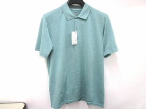 5507RNZ*UNIQLO Uniqlo dry EX рубашка-поло ( короткий рукав ) зеленый XL* не использовался 