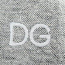 ☆【JPタグ】DOLCE&GABBANA/ドルチェ&ガッバーナ ロゴ刺繍 ポロシャツ/グレー G8A53T/44 /LPL_画像6