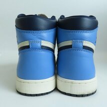 NIKE/ナイキ AIR JORDAN 1 HIGH OG OBSIDIAN/エア ジョーダン 1 ハイ オリジナル オブシディアン 555088-140/27.5 /080_画像2