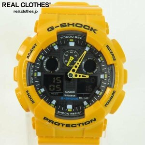 G-SHOCK/Gショック タフネス デジアナ 腕時計/イエロー GA-100A-9 /000