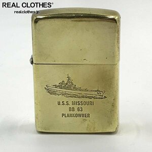 ZIPPO/ジッポー U.S.S.MISSOURI BB 63 1932-1989 1989年製 /LPL