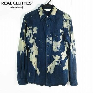 ☆soe/ソーイ Bleach Denim Shirt ブリーチ ペイント デニム シャツ 1161-81-007 /1 /000