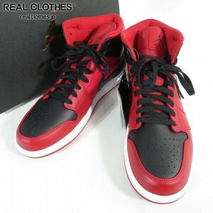 AIR JORDAN 1 RETRO MID "REVERSE BRED" 554724-660 （ジムレッド/ブラック/ホワイト）