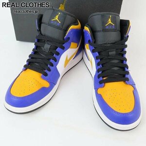 NIKE/ Nike Air Jordan 1 Mid Lakers air Jordan 1 mid Ray The Cars DQ8426-517 /26 /080