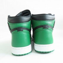 NIKE/ナイキ AIR JORDAN 1 RETRO HIGH OG/エアジョーダン1 ブラック/パイングリーン 555088-030/28 /080_画像2