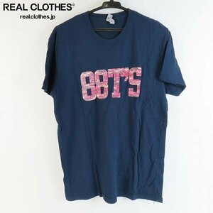 ☆88TEES/エイティーエイトティーズ NEXT LEVEL製 ピンクロゴ プリント Tシャツ/S /LPL