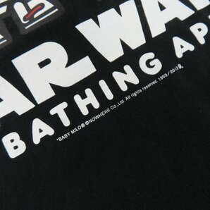 ☆A BATHING APE×STARWARS/エイプ×スターウォーズ コラボTシャツ C-3PO R2-D2 チューバッカ/L /LPLの画像7