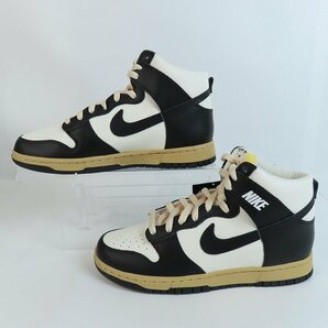 【未使用】NIKE/ナイキ WMNS Dunk High Black and Sail/ウィメンズ ダンク ハイ ブラック アンド セイル DZ4732-133/26 /080の画像4