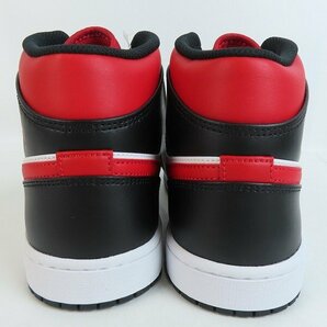 【未使用】NIKE/ナイキ AIR JORDAN 1 MID/エアジョーダン FIRE RED 554724-079/28.5 /080の画像2