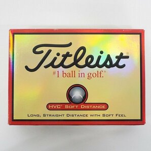 【未使用】Titleist/タイトリスト HVC SOFT DISTANCE ゴルフボール ホワイト 1ダース /000の画像3