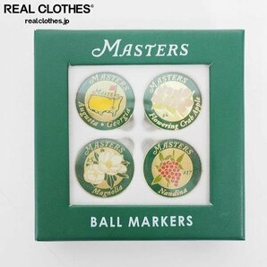【未使用】MASTERS/マスターズ ゴルフ ボールマーカー 円形タイプ 4個ｘ1セット /LPLの画像1
