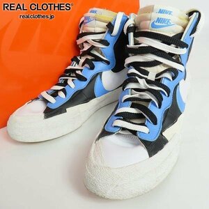 NIKE×sacai/ナイキ×サカイ BLAZER MID/ブレーザー ミッド ブラック/ブルー BV0072-001/28.5 /080