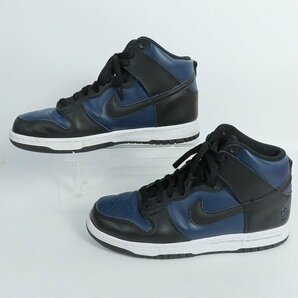 NIKE×FRAGMENT DESIGN/ナイキ×フラグメントデザイン DUNK HI/ダンク ハイ ミッドナイトネイビー DJ0383-400/27.5 /080の画像4