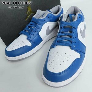 【未使用】NIKE/ナイキ AIR JORDAN 1 LOW/エアジョーダン1 ロー トゥルー ブルー 553558-412/28.5 /080