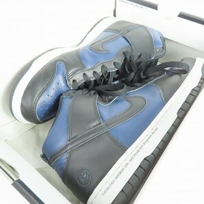 NIKE×FRAGMENT DESIGN/ナイキ×フラグメントデザイン DUNK HI/ダンク ハイ ミッドナイトネイビー DJ0383-400/27.5 /080の画像9