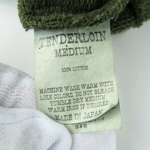 ☆TENDERLOIN/テンダーロイン ZIP UP SWEAT ジップアップスウェット OLIVE/M /060の画像4