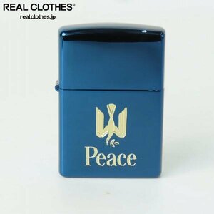 ZIPPO/ジッポー Peace/ピース ブルーチタン 2001年製 /LPL