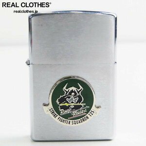 ZIPPO/ジッポー アメリカ海軍 STRIKE FIGHTER SQUADRON VFA-125 Rough Raiders メタル貼り 1999年製 /LPL