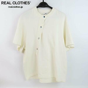 ☆【JPタグ】JIL SANDER/ジルサンダー スナップボタンスウェット半袖Tシャツ JSUO707006/S /060