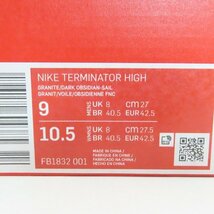 NIKE/ナイキ TERMINATOR HIGH/ターミネーター ハイ スニーカー FB1832-001/27.0 /080_画像9