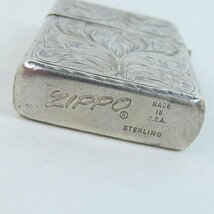 ZIPPO/ジッポー ヴィンテージ スターリングシルバー 唐草模様 1980年代中頃～1990年製 /LPL_画像4