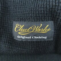 ☆CLUCT/クラクト CLUCT WORKS 胸刺繍 カーディガン ブラック/M /060_画像6