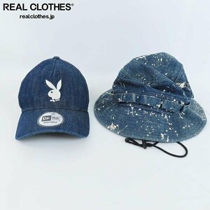 NEW ERA/ニューエラ PLAY BOY デニム キャップ バケットハット 2点セット /060