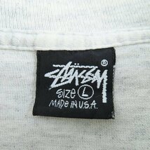 ☆stussy/ステューシー USA製/黒タグ 半袖Tシャツ L /LPL_画像3