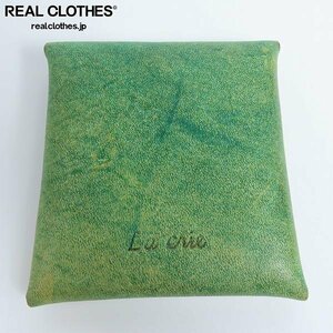 La crie/laklie square leather wallet coin case purse green group /LPL