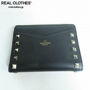 VALENTINO/ Valentino lock studs compact wallet /LPL