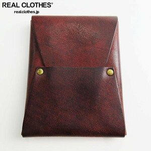 La crie/lakli error ji leather wallet purse red Brown /LPL