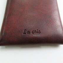 La crie/ラクリエ ラージ レザー ウォレット 財布 レッドブラウン /LPL_画像6