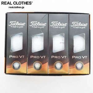 【未使用】Titleist/タイトリスト PRO V1 ゴルフボール ホワイト 1ダース /000